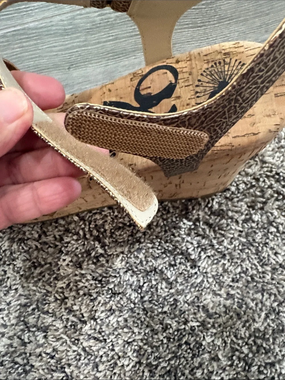Womens OTBT Charleston/Gold  Wedge Sandals